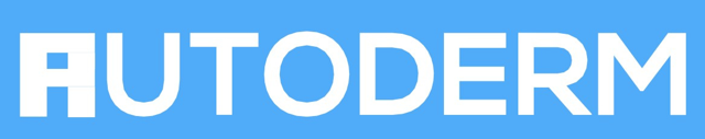 autoderm logo blau weiss