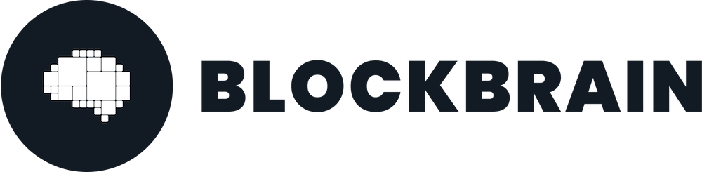 blockbrain logo schwarz weiss
