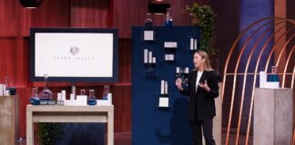 Wie weit kann moderne Hautpflege wirklich gehen? After Inject Anti Aging Hautpflege Routine Effekt Laura Valentin präsentiert mit „After Inject“ Hautpflege mit naürlichem Botox-Effekt. Sie erhofft sich ein Investment von 200.000 Euro für 10 Prozent der Firmenanteile. Bildcredits/ Fotograf: RTL / Stefan Gregorowius