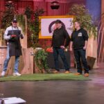 Wie wird aus einem Alltagsproblem eine Geschäftsidee? Butjer Grill Produkt bei Höhle der Löwen Bild: v.l.: Udo Mammone, Tim Gollenstede und Enrico Krüger präsentieren mit „Butjer – Das Grillbrett“ ein Multitool von Grillern für Griller. Sie erhoffen sich ein Investment von 100.000 Euro für 15 Prozent der Firmenanteile. Links Markenbotschafter Axel Schulz. Bildcredits/Fotograf: RTL / Bernd-Michael Maurer