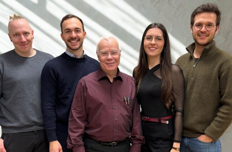 Bild: Eversion Gruenderteam v.l.n.r. Lucas Heitele Timon Sutter Wolfgang Triebstein Julia Zimmermann Maximilian Starkmann Bildcredits : EVERSION Technologies GmbH