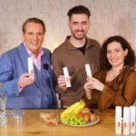 Goodbye Laufmaschen Strumpfhosen schützen mit NYLAM vor Laufmaschen Nylam v.l.Ralf Dümmel,Mergim Klimenta,Arta Klimenta Bildcredit/Fotograf: RTL Stefan Gregorowius