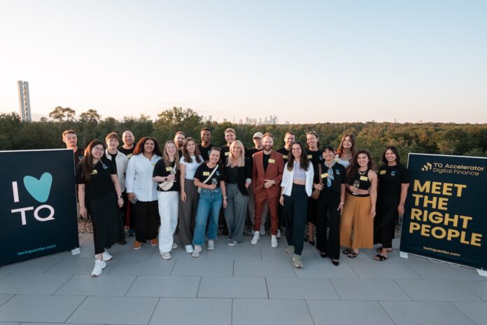 de:hub Frankfurt FinTech Startups Innovationen. Bildcredits/Fotograf: Maximilian Kafanke TechQuartier Teambild