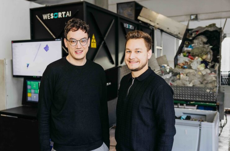 Kritische Rohstoffe: WeSort.AI stärkt Recycling v. l. Gründer von WeSort.AI – Johannes Laier & Nathanael Laier