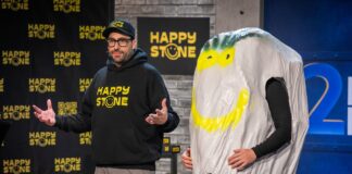 Versteckte Kamera oder Businessidee 3. März 2026: Happy Stone bei 2 Minuten 2 Millionen Happy Stone 2 Minuten 2 Millionen Fotograf/ Bildquelle PULS 4 Gerry Frank
