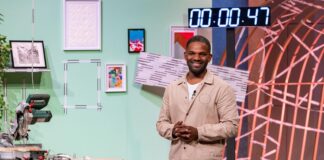 Warum hatte bisher niemand diese einfache Lösung im Werkzeugkoffer? klemab Klebemassband für Handwerk Höhle der Löwen Vick de Froz Jorge Manuel präsentiert das Klebemaßband „Klemab“. Er erhofft sich ein Investment von 50.000 Euro für 20 Prozent der Firmenanteile. Bildcredits/Fotograf: RTL / Bernd-Michael Maurer