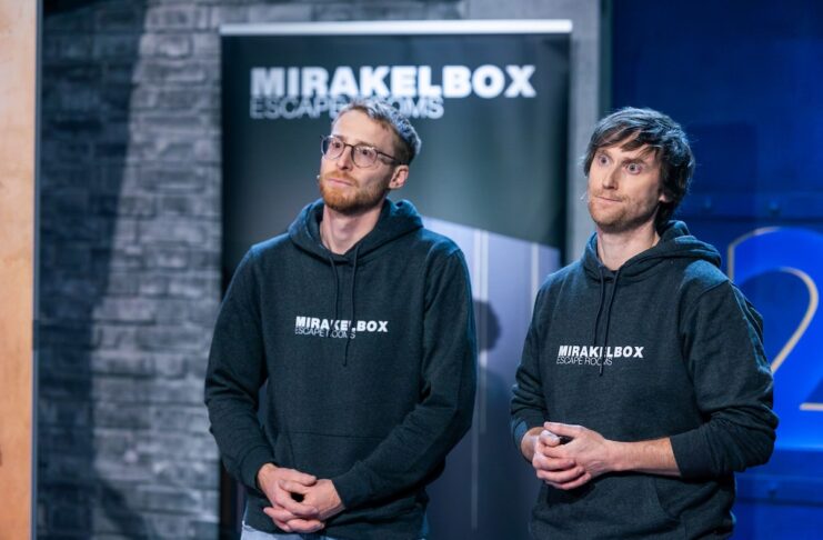 MirakelBox Escape Room Box Escape Room bei 2 Minuten 2 Millionen Mirakelbox Bildcredits/ Fotograf PULS 4 / Gerry Franck