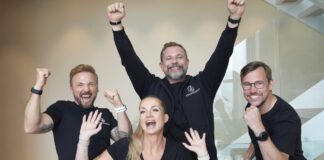 Ankerkraut kehrt zurück zu den Gründern Ankerkraut zurück bei Gründern nach Deal mit Nestlé Bild Stefan Lemcke, Anne Lemcke, Timo Haas und Alexander Schwoch Bildcredits/Fotograf: Ankerkraut/Nela König