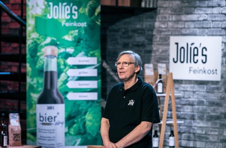 Biersirup Bier kochen backen grillen Pitch 2 Minuten 2 Millionen Bild: Biersirup 2 Minuten 2 Millionen Pitch Copyright/Fotograf PULS 4/ Gerry Frank