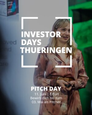 Investor Days Thüringen Pitch 2026 für Startups