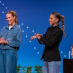 Weltweit erste mikrobiomfreundlich zertifizierte Sonnencreme: Sun Matters pitcht im Staffelfinale von „Die Höhle der Löwen“ Stella Hinderer (l.) und Karla Emcke präsentieren mit „Sun Matters“ einen Sonnenschutz der die Haut pflegt. Sie erhoffen sich ein Investment von 100.000 Euro für 20 Prozent der Firmenanteile. Bildcredits/Fotograf: RTL / Bernd-Michael Maurer