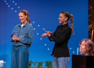 Weltweit erste mikrobiomfreundlich zertifizierte Sonnencreme: Sun Matters pitcht im Staffelfinale von „Die Höhle der Löwen“ Stella Hinderer (l.) und Karla Emcke präsentieren mit „Sun Matters“ einen Sonnenschutz der die Haut pflegt. Sie erhoffen sich ein Investment von 100.000 Euro für 20 Prozent der Firmenanteile. Bildcredits/Fotograf: RTL / Bernd-Michael Maurer