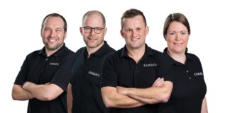 KEMARO Series B Finanzierung treibt Expansion von Reinigungsrobotern KEMARO Series B Finanzierung und USA Expansion Geschäftsleitung (von links nach rechts): Martin Gadient, Founder | Strategische Partnerschaften & Innovation; Thomas Oberholzer, Founder | CSO; Armin Koller, Founder | CEO; Nadja Gerber, CFO.