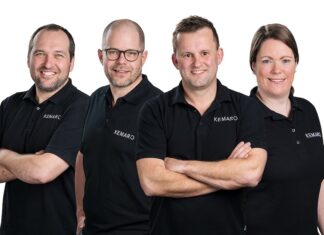 KEMARO Series B Finanzierung treibt Expansion von Reinigungsrobotern KEMARO Series B Finanzierung und USA Expansion Geschäftsleitung (von links nach rechts): Martin Gadient, Founder | Strategische Partnerschaften & Innovation; Thomas Oberholzer, Founder | CSO; Armin Koller, Founder | CEO; Nadja Gerber, CFO.