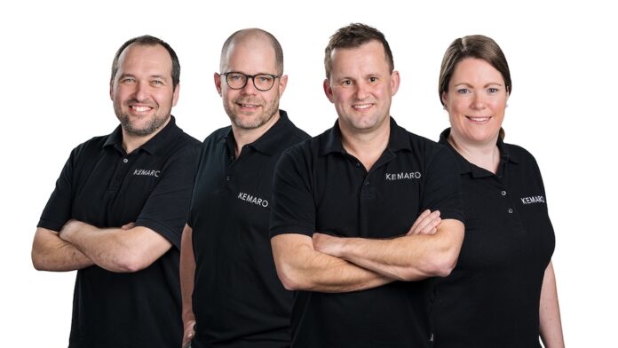 KEMARO Series B Finanzierung und USA Expansion Geschäftsleitung (von links nach rechts): Martin Gadient, Founder | Strategische Partnerschaften & Innovation; Thomas Oberholzer, Founder | CSO; Armin Koller, Founder | CEO; Nadja Gerber, CFO.