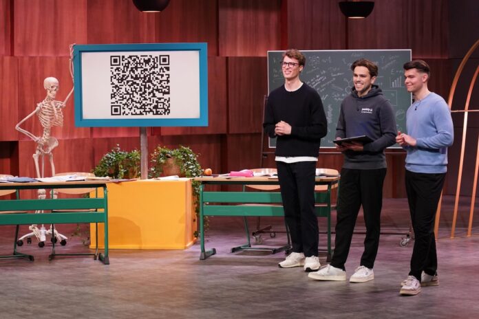 paddy Lehrkräfte Unterricht KI Höhle der Löwen Lukas, Tobias und Matty bei der TV Sendung 