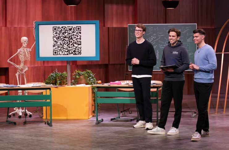paddy Lehrkräfte Unterricht KI Höhle der Löwen Lukas, Tobias und Matty bei der TV Sendung 