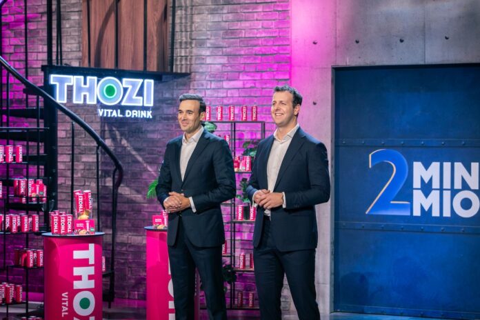 THOZI natürliche Inhaltsstoffe Drink bei 2 Minuten 2 Millionen Bildcredits/Fotograf: THOZI in 2 Minuten 2 Millionen Bildcredits / Fotograf: PULS 4 Gerry Frank