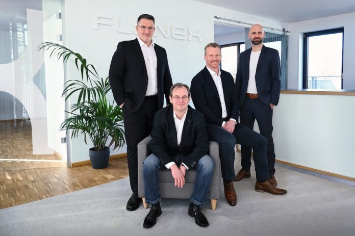 FlyNex Drohnen Infrastruktur Plattform Analyse Bild: von links nach rechts: Christian Caballero, Holger Dirksen, Andreas Dunsch und Michael Petrosjan. Bildrechte: © FlyNex GmbH