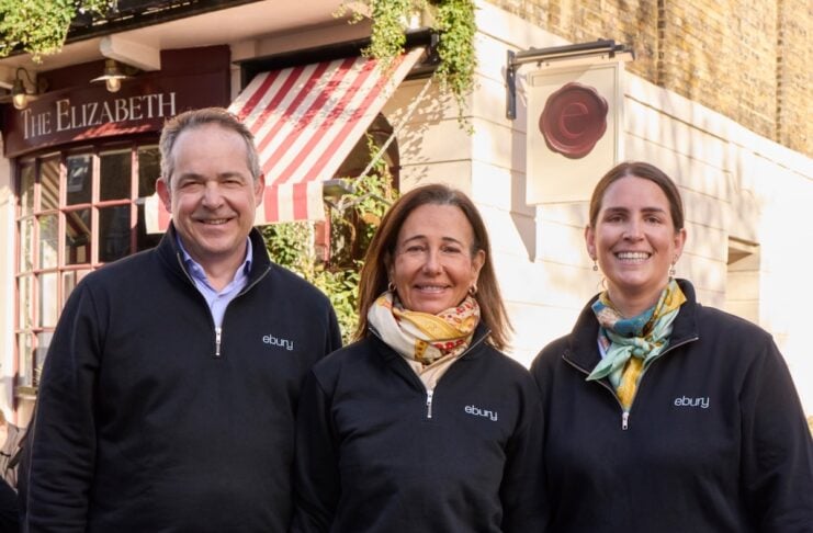 Ebury Finanzierung über 550 Millionen Pfund Bild von Links nach Rechts: Juan Lobato (CEO, Ebury), Ana Botín (Executive Chairman, Santander Group), and Ana Muñoz (CFO, Ebury).