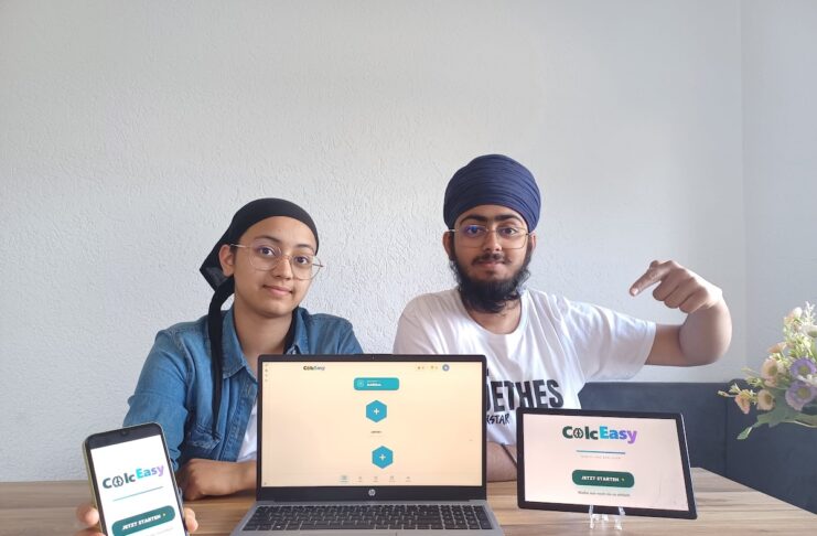 ClcEasy stärkt Kopfrechnen und Mathe bei Schülern Ripudaman Singh und Gurleen Kaur Gründerteam ClcEasy