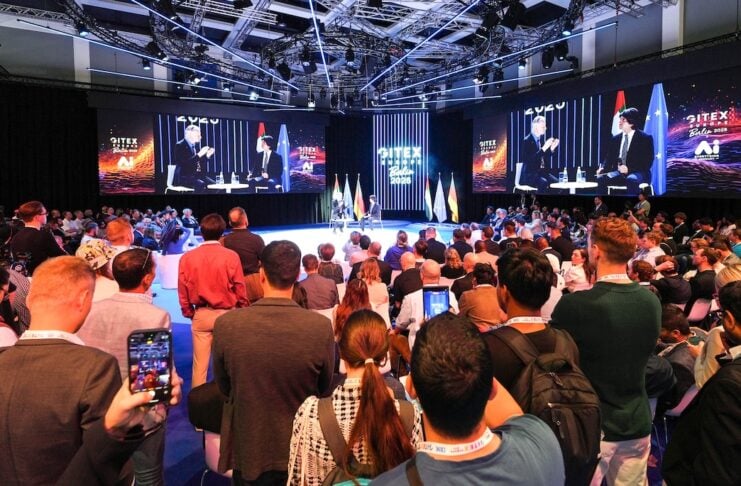 GITEX AI EUROPE 2026: Deutschland setzt auf KI Bild: Die GITEX AI EUROPE 2026 ist Europas branchenübergreifendes Technologieevent und findet vom 30. Juni bis 1. Juli 2026 auf dem Gelände der Messe Berlin statt. Bildrechte: GITEX AI EUROPE