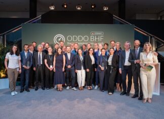 Young Entrepreneurs Awards 2026: Die Gewinner Bild Bild aller Award-Gewinner, sowie Vertretern von ODDO BHF und der Jury @ODDO BHF Gruppenbild