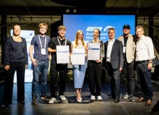Businessplan Wettbewerb Nordbayern: TigerShark Science gewinnt. BayStartUP zeichnet die besten Gründerteams aus Nordbayern aus. BPWN Finale 2026 - Gruppenfoto Sieger - Foto by Bert Willer