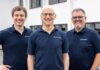 Lichtwart setzt auf GS1 Standards für Gebäudeautomation Pressefoto: Das Gründerteam von Lichtwart. Von links nach rechts: Johannes Mailänder (CMO), Jackson Bond (CSO) und Gregor Giataganas (CEO) - Bildrechte: Lichtwart GmbH