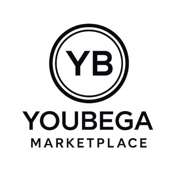 YouBega Marketplace Logo schwarz weiss