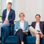 metr erhält Series-B-Finanzierung für Bestandsgebäude Das Management-Team von metr (v.l.n.r.): Maximilian Thumfart, Dr. Franka Birke und Samuel Billot