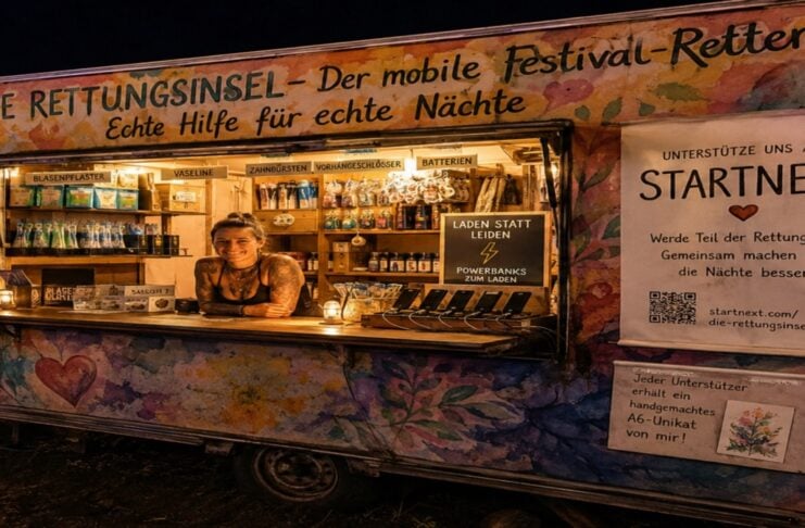 Die Rettungsinsel: Festival trifft Community mit KI erstellt