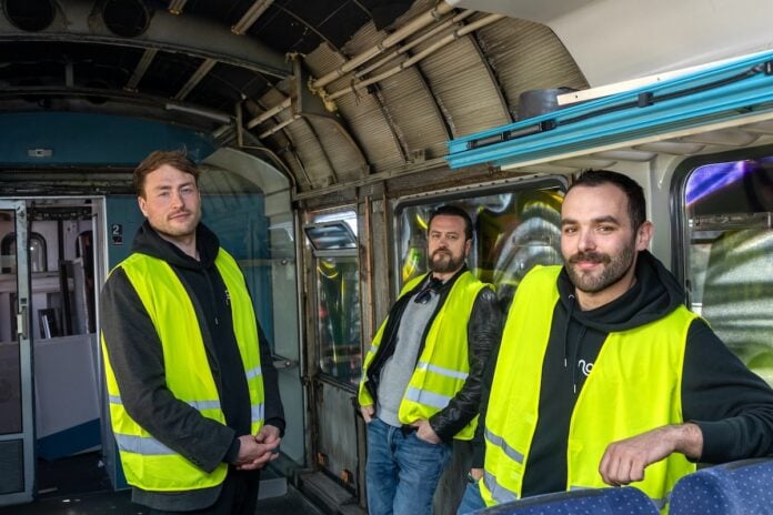 Nox Mobility: Nachtzug startet ab Hamburg nach München Bild Nox Mobility Mitgründer, L-R: Janek Smalla, Artur Hasselbach, Thibault Constant – © Nox Mobility