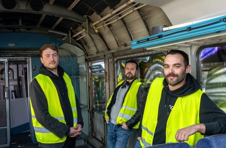 Nox Mobility: Nachtzug startet ab Hamburg nach München Bild Nox Mobility Mitgründer, L-R: Janek Smalla, Artur Hasselbach, Thibault Constant – © Nox Mobility