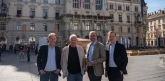 Lebensstimmen: KI und Bestatter für neue Abschiedsformen die drei Gründer und der Investor Dr. Helmut Marko