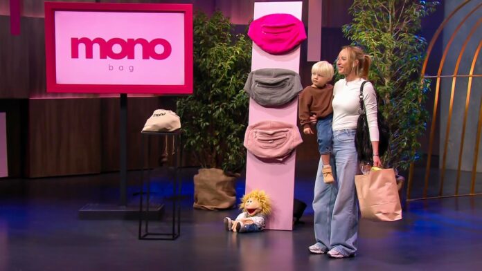 monobag: Handtasche trifft Die Höhle der Löwen Bild Gesa Vieting, Gründerin von monobag mit ihrem Sohn Max. Foto: RTL