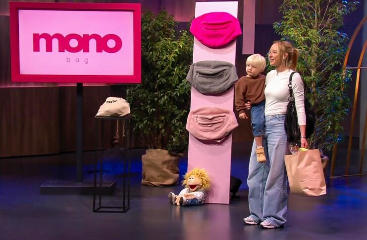 monobag: Handtasche trifft Die Höhle der Löwen Bild Gesa Vieting, Gründerin von monobag mit ihrem Sohn Max. Foto: RTL