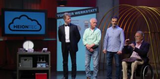 Wärme wird Strom: Wie Deep-Tech-Startup HEIONTEC in Die Höhle der Löwen kommt HEIONTEC: Technologie in Die Höhle der Löwen. Dr. Frank Schneider, Anton Ledwon, Waldemar Lewtschenko und Andreas Heine (v.li.), Gr¸nder von HEIONTEC