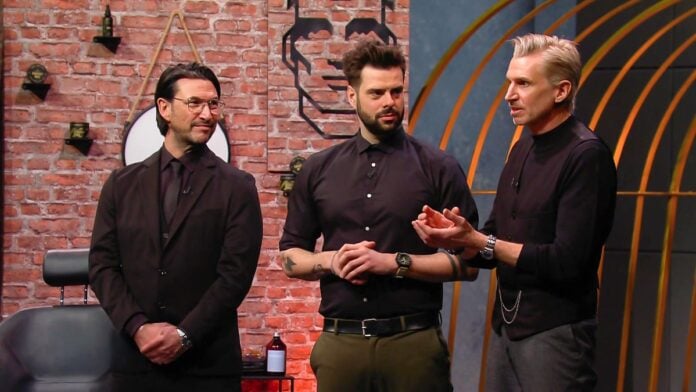 Don Quiff: Marke in Die Höhle der Löwen. Robert Tarquini, Klaus Laimer und Max Kˆgl (v.li.),