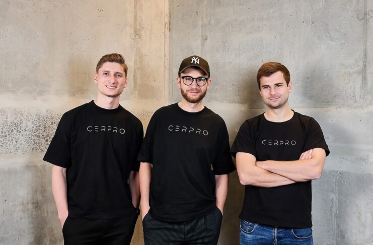 Drevise: Anforderungen aus Zeichnungen mit KI analysieren Bild von links nach rechts Henrik Pitz, Frederik Frei und Sascha Müller Fotograf: (c)Peter Mate
