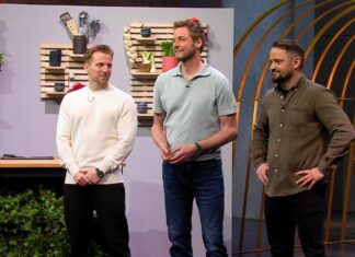 Sternekoch trifft Air Fryer: Wie das Startup FRYZZA in der Höhle der Löwen punkten will FRYZZA: Air Fryer Pizza – Die Höhle der Löwen Ronny Schreiber, Dieter Könnes und Alexander Wulf (v.li.) , Gründer von FRYZZA Foto: RTL