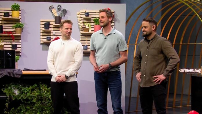 FRYZZA dhdl FRYZZA: Air Fryer Pizza – Die Höhle der Löwen Ronny Schreiber, Dieter Könnes und Alexander Wulf (v.li.) , Gründer von FRYZZA Foto: RTL