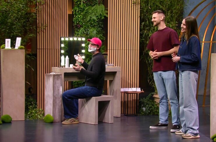 Razeco: Rasierer – Die Höhle der Löwen Gründer Victor Haisch, Ivo Lovric und Louisa Haisch (v.li.) Foto: RTL