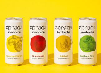 Kombucha: Spraga expandiert in die Gastronomie B.U.: Mit vier Kombucha-Sorten setzt Spraga seinen Expansionskurs im deutschen Markt fort. © Spraga
