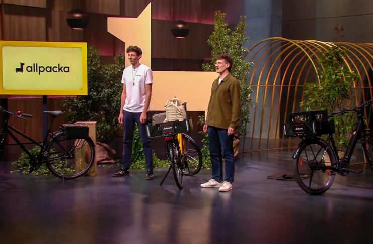 allpacka One: Fahrrad-Box bei Die Höhle der Löwen Lukas Ludwig und Jonathan Vincentz (v.li.), Gründer von allpacka One Foto: RTL