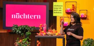 Alkoholfreie Drink-Konzentrate: Berliner Startup nüchtern pitcht in Die Höhle der Löwen nüchtern: Alkoholfreie Drinks in der Höhle der Löwen Isabella Steiner, Gründerin von nüchtern