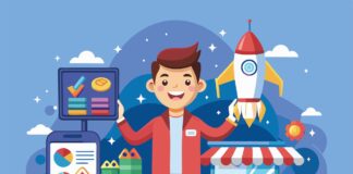 A young entrepreneur work on his Lean Startup