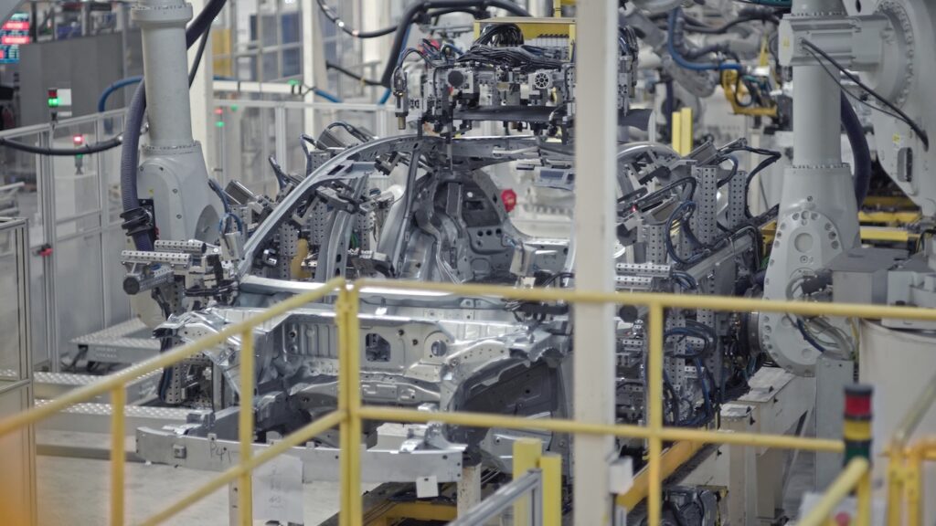 Polestar Vehicle in the production line in a plant!
