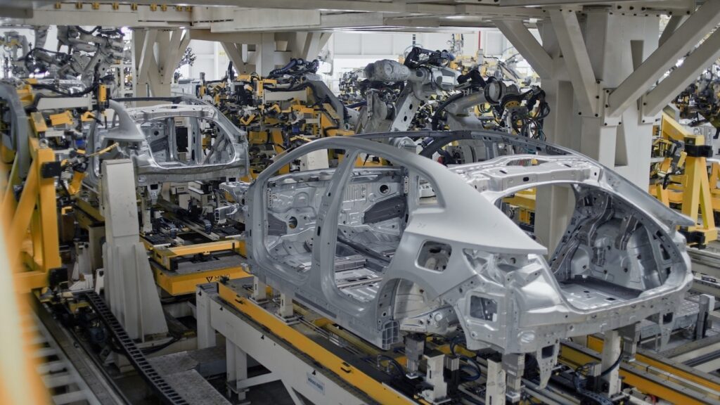 Polestar Vehicle in the production line in a plant!