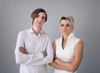 sci2sci: AI for Trustworthy Biopharma Data. From left to right_sci2sci co-founders_Valerii Kremnev & Angelina Lesnikova.